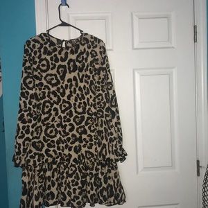 cheetah print dress